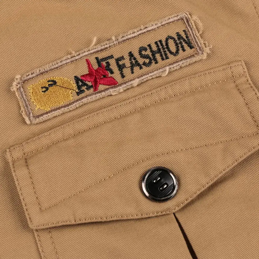 BLOUSON MILITAIRE AVEC FOURRURE INTÉGRÉE Image