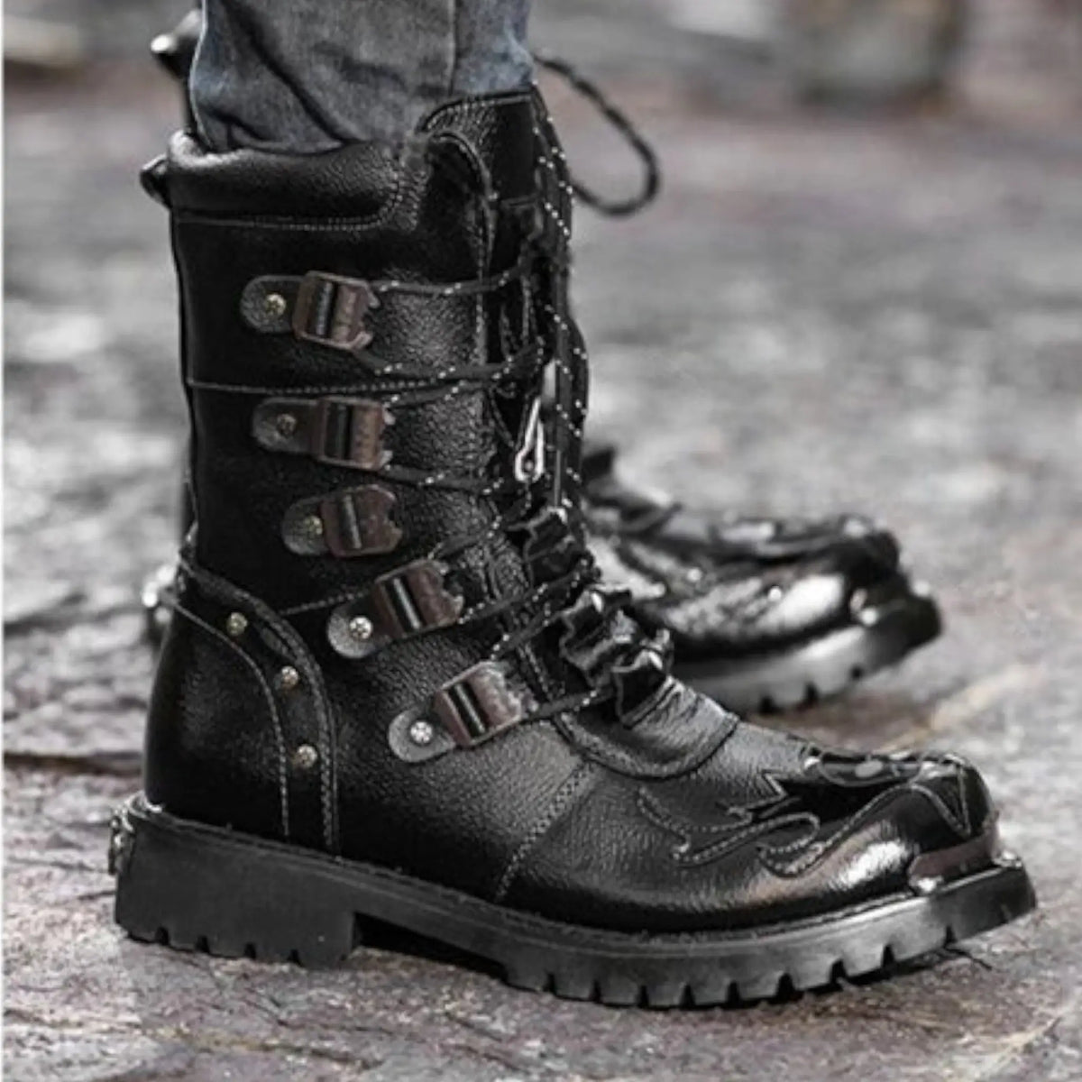 Chaussure rangers femme