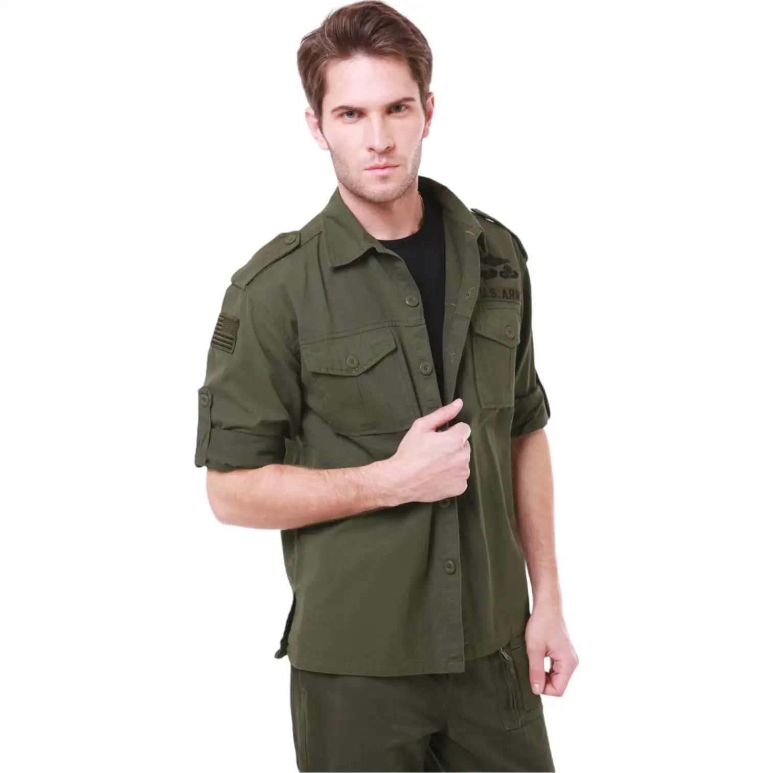 Chemise style militaire homme Image