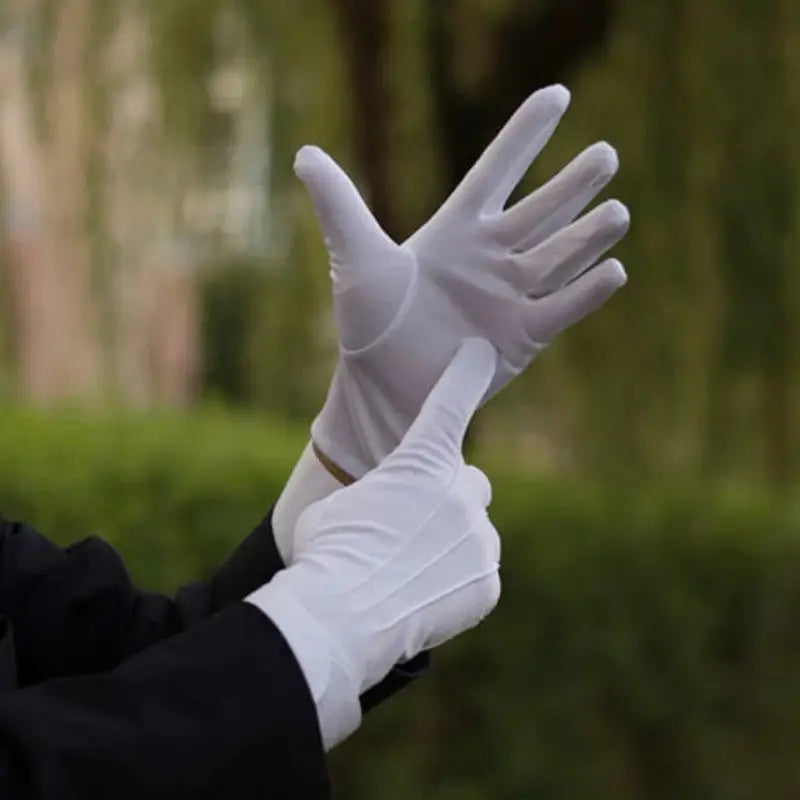 Gant blanc militaire