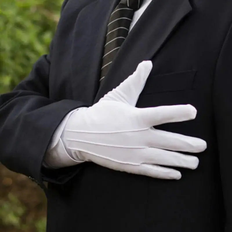 Gant blanc militaire