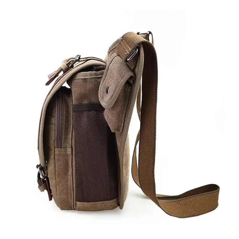SAC A EPAULE VINTAGE DE TYPE MILITAIRE