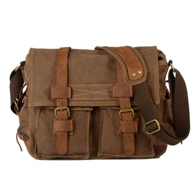 SAC MILITAIRE VINTAGE EN TOILE Image