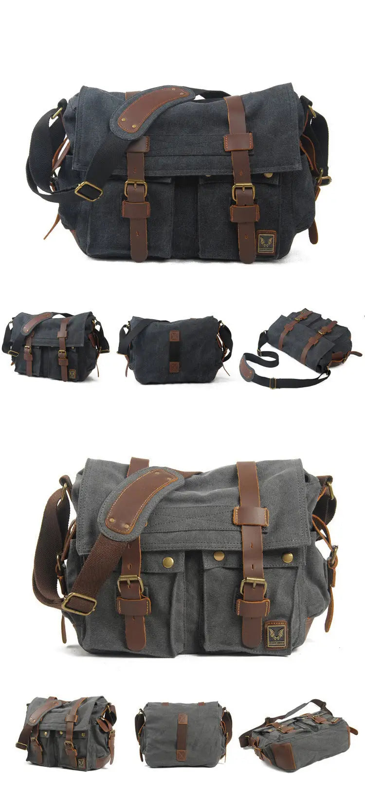 SAC MILITAIRE VINTAGE EN TOILE