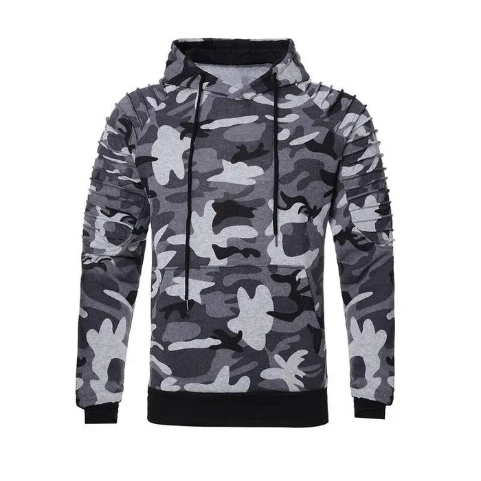 SWEAT MILITAIRE AVEC ÉPAULE RENFORCÉE