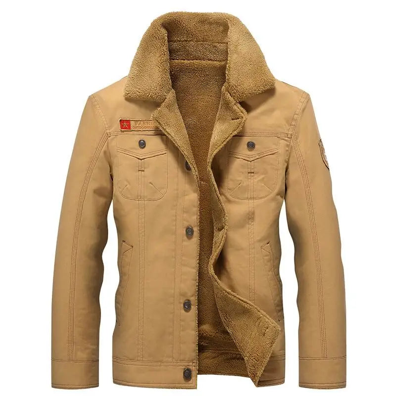VESTE MILITAIRE AVEC DOUBLURE EN FOURRURE