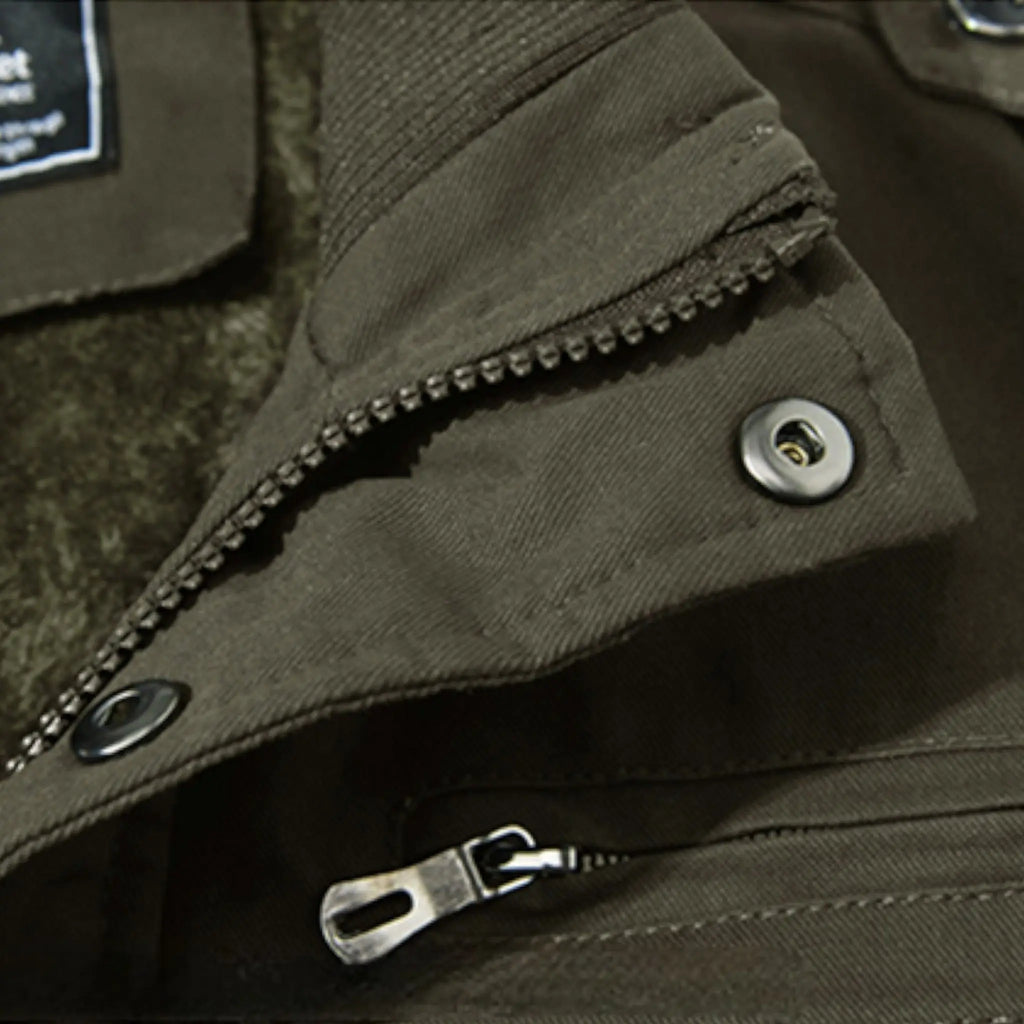 Veste militaire longue homme